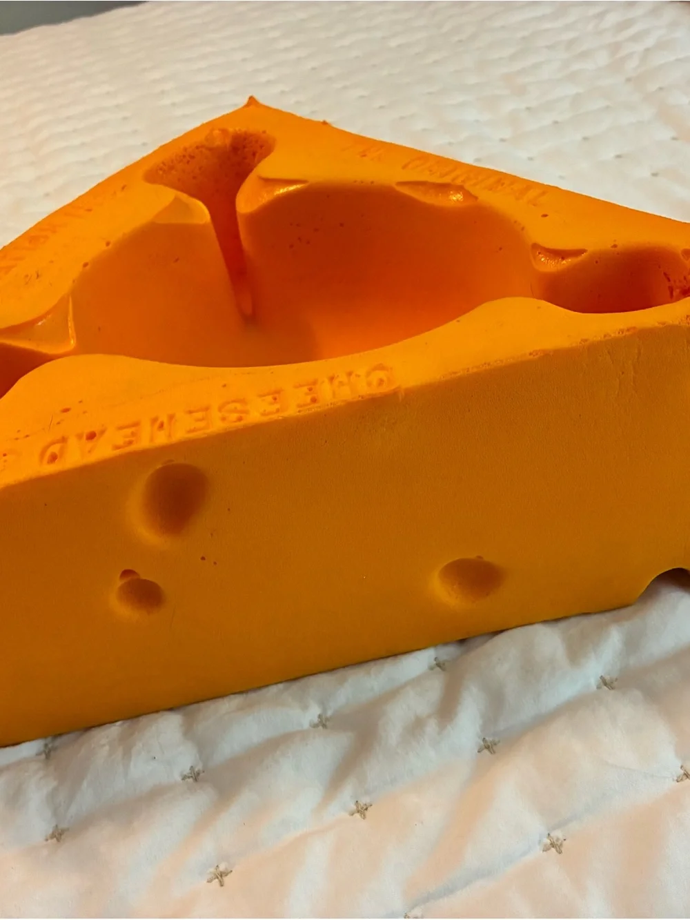 The Original Foam Cheesehead Wedge Hat - Bright Orange Green Bay Packers - Picture 3 of 4